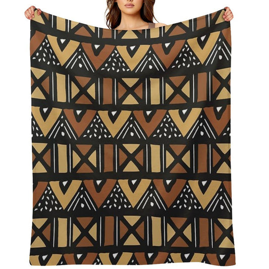 Mud Cloth Mali Eco-conscious Throw Blanket