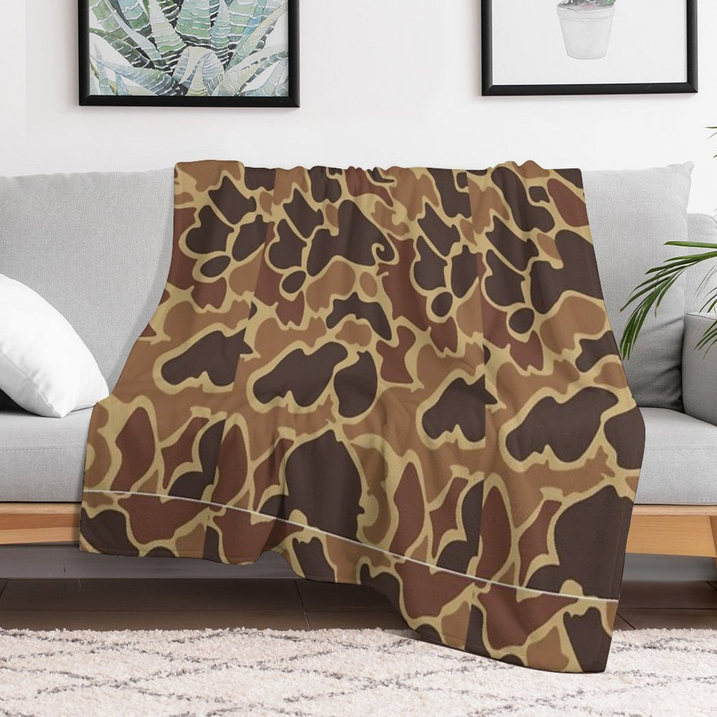 Duck Camo Comfort Throw Blanket