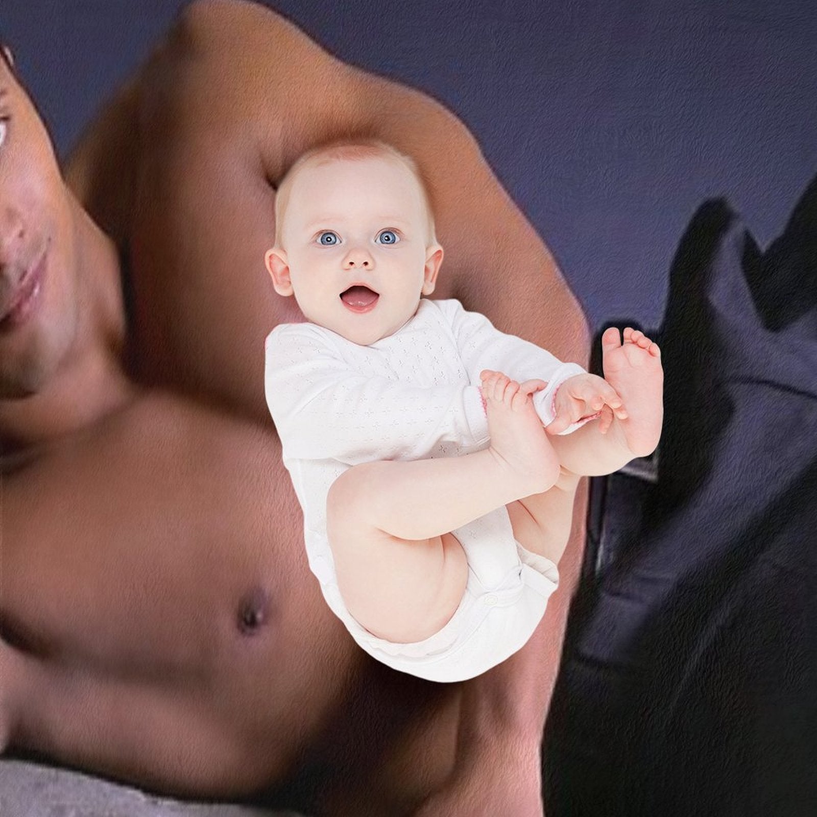 Dwayne Johnson on The Rock Plush Throw Blanket