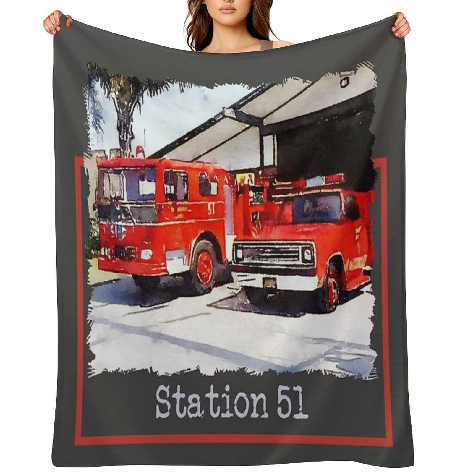 Station 51, Emergency TV Show Gift-ready Throw Blanket