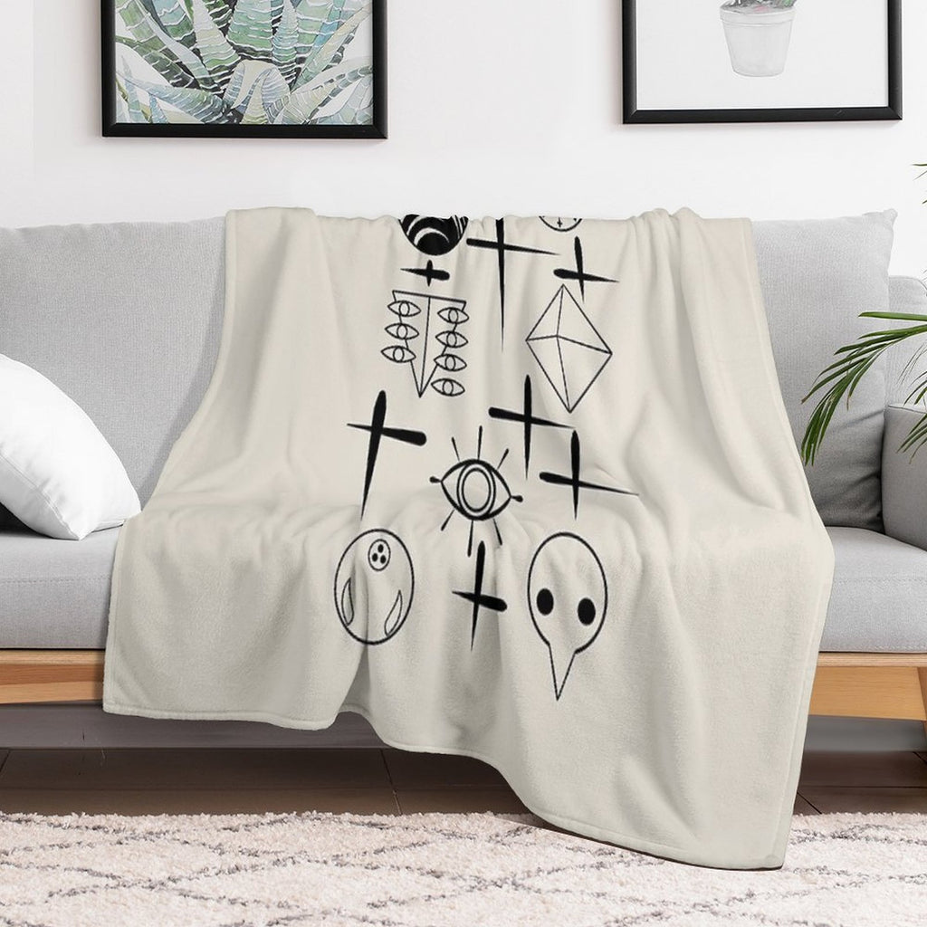 Evangelion Angels Eco-conscious Throw Blanket
