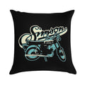 S51 Moped Drivers And GDR Fans. Soft Reinforced Edging Throw Pillow