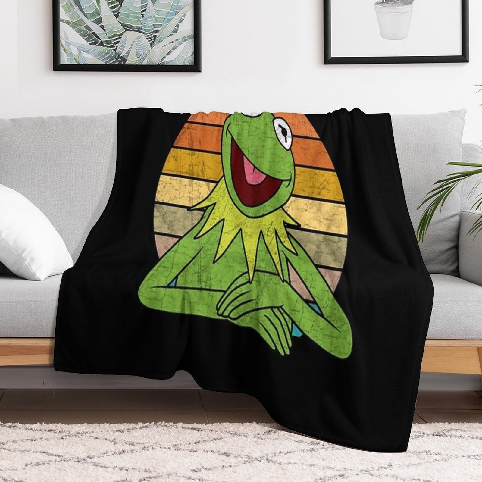 Kermit The Frog Travel-friendly Throw Blanket