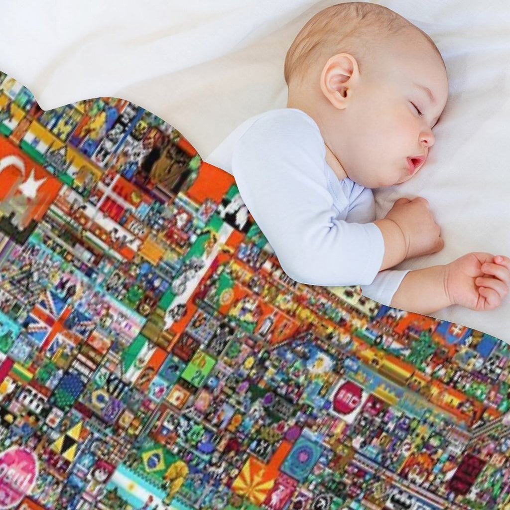 Rplace Reddit 2022 Multi-functional Throw Blanket