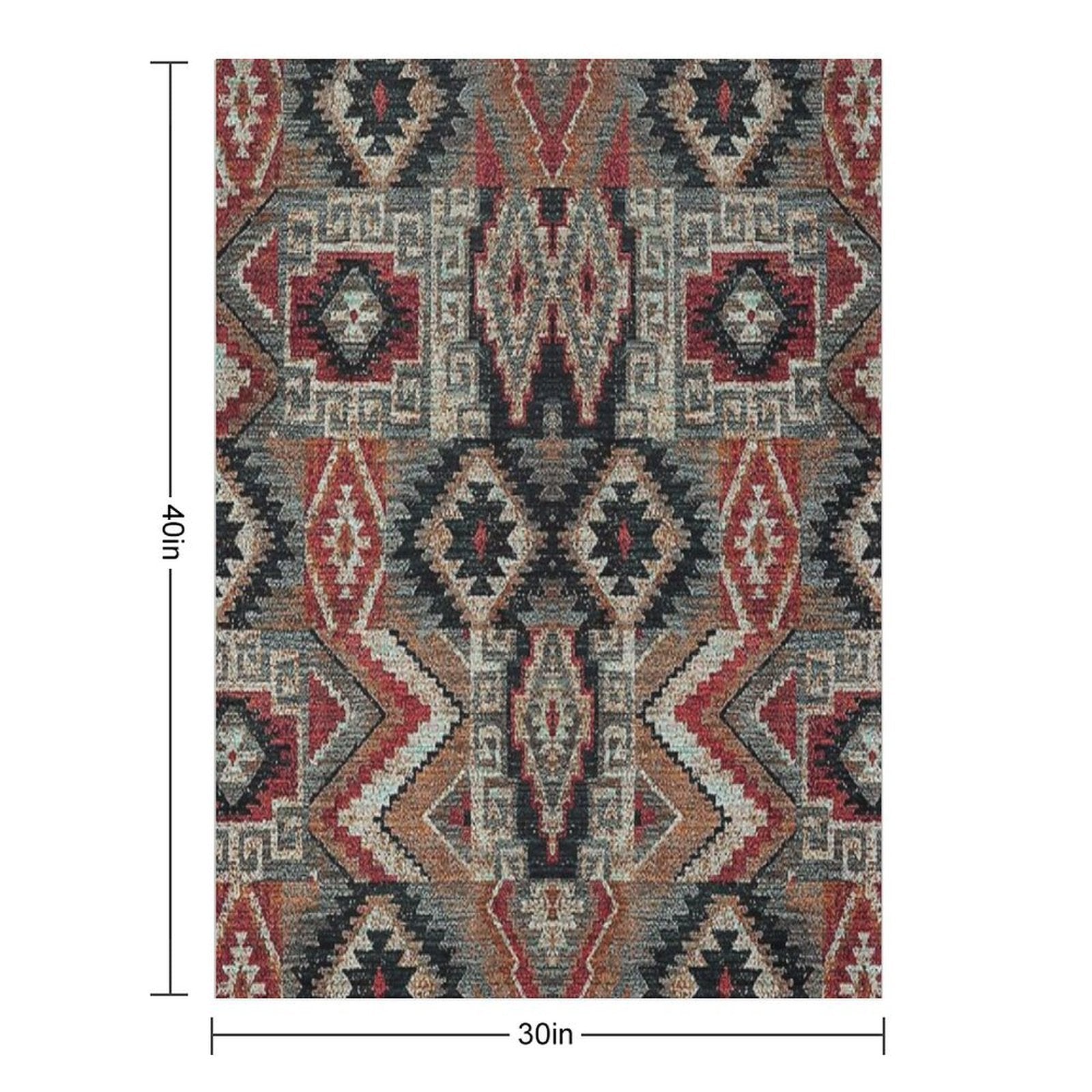 Abstract Design Wrinkle-free Throw Blanket