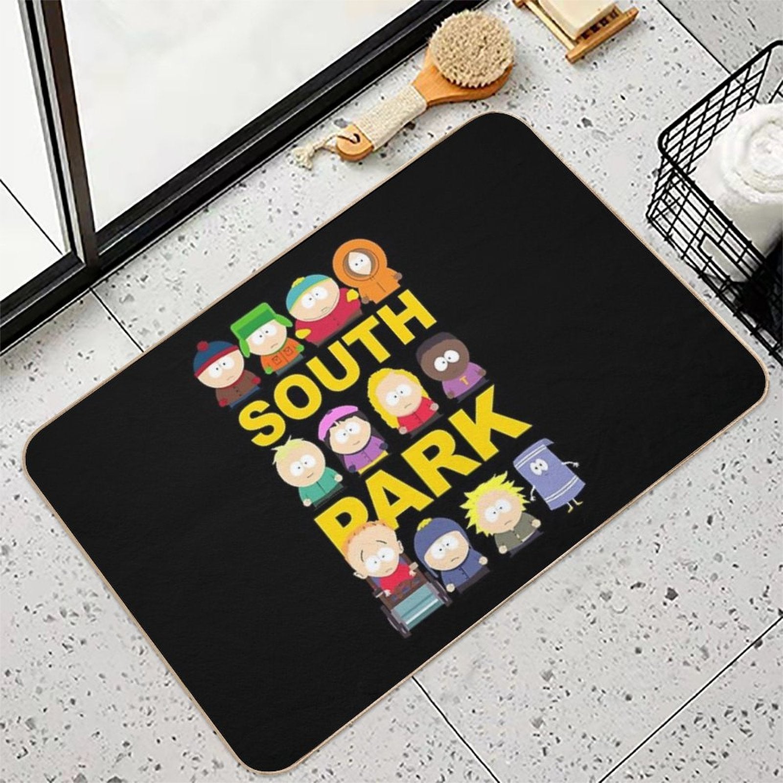 Text Color South Art Park Trey Parker Gift for Fans  High-Traffic Bath Mat