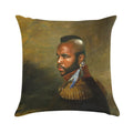 Mr. T - Replaceface Soft Short Plush Fabric Throw Pillow
