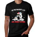 Im On The Naughty List And I Regret Nothing Black Cat  Moisture-wicking T-Shirt
