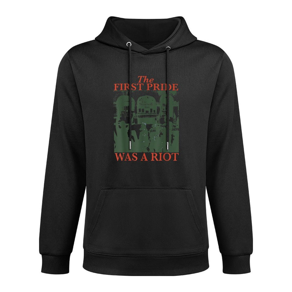 The First Pride Was A Riot, Queer Riot, LGBT Pride Month Medium-Weight Fabric Hoodie