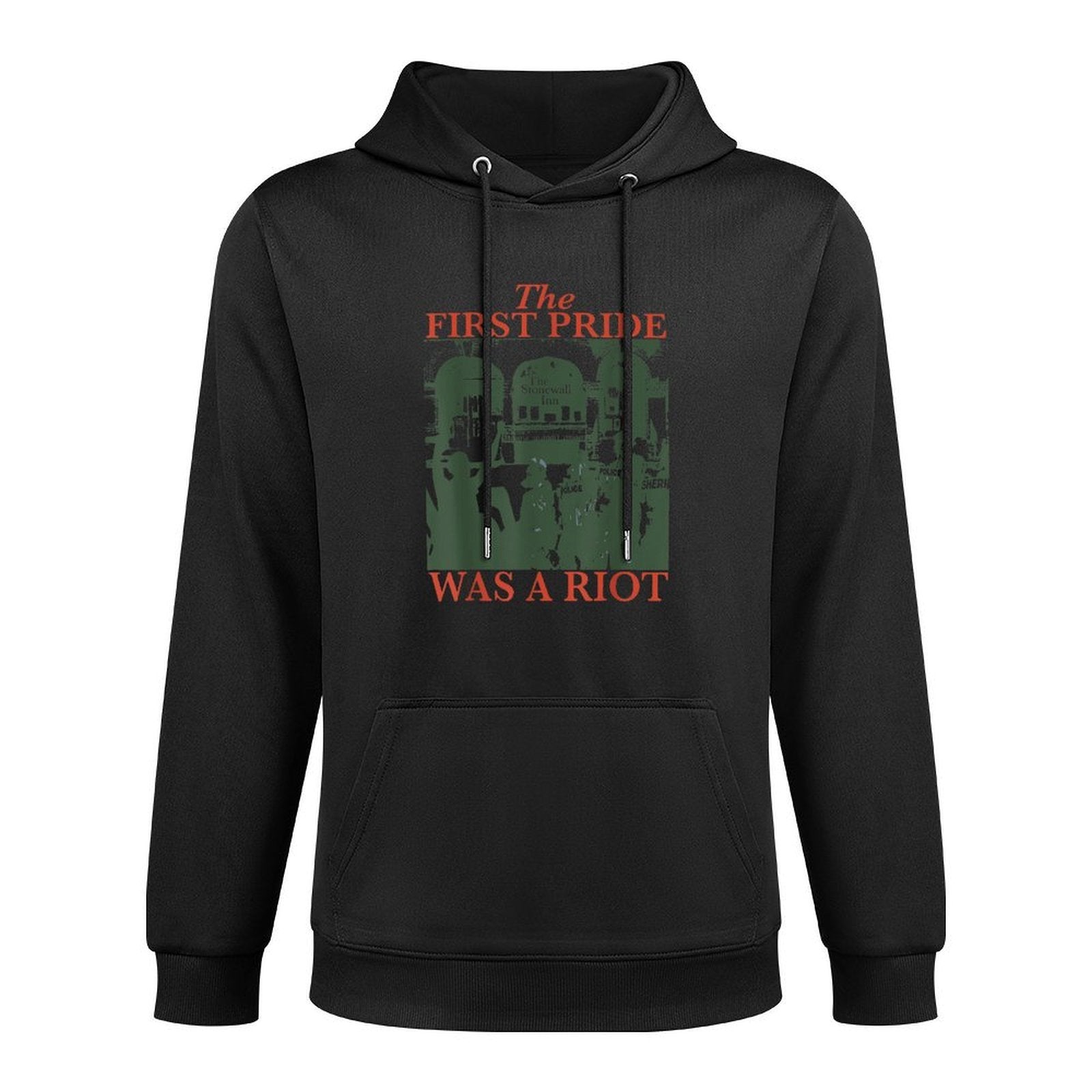 The First Pride Was A Riot, Queer Riot, LGBT Pride Month Medium-Weight Fabric Hoodie