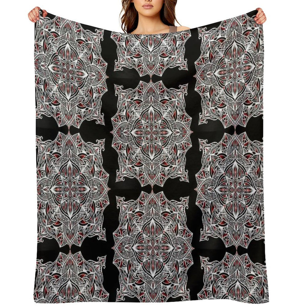 Mandala 2 Easy Care Throw Blanket