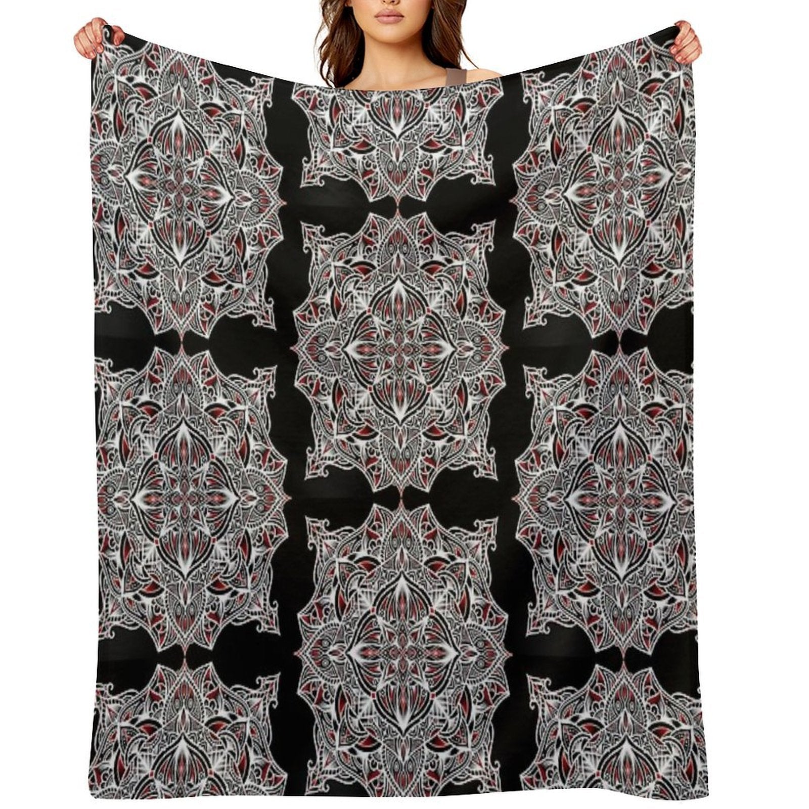 Mandala 2 Easy Care Throw Blanket