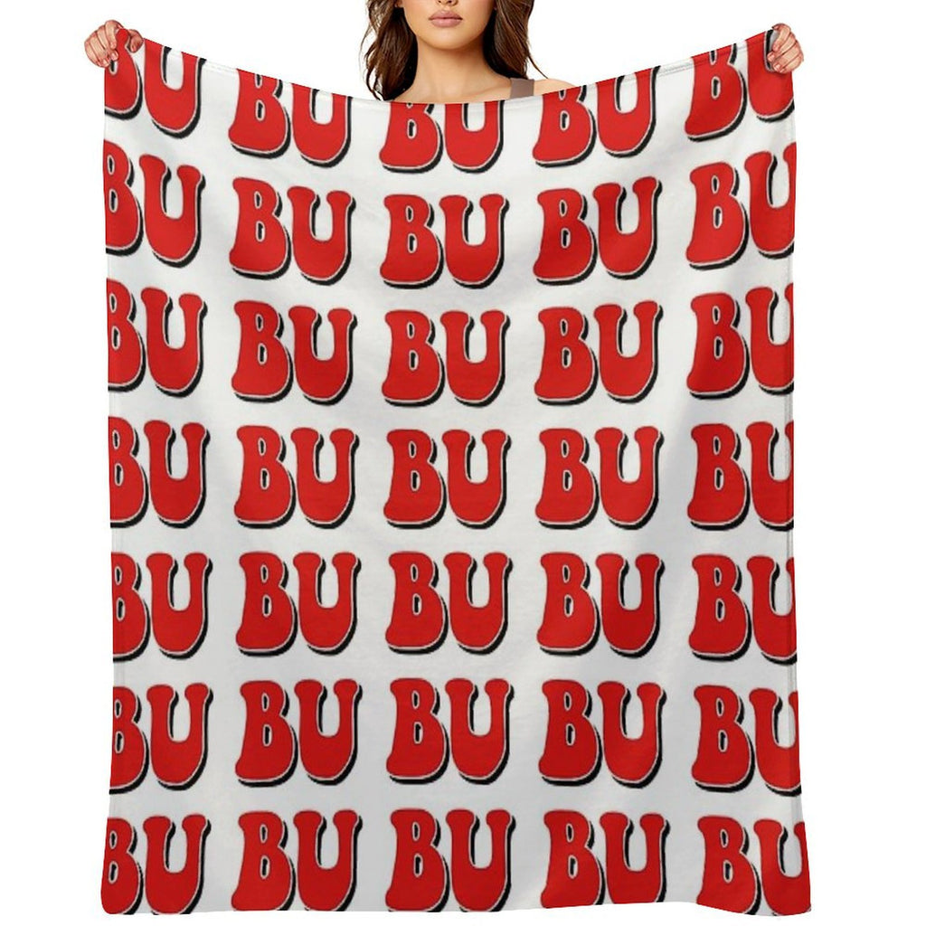 BU Boston University Shrink-resistant Throw Blanket