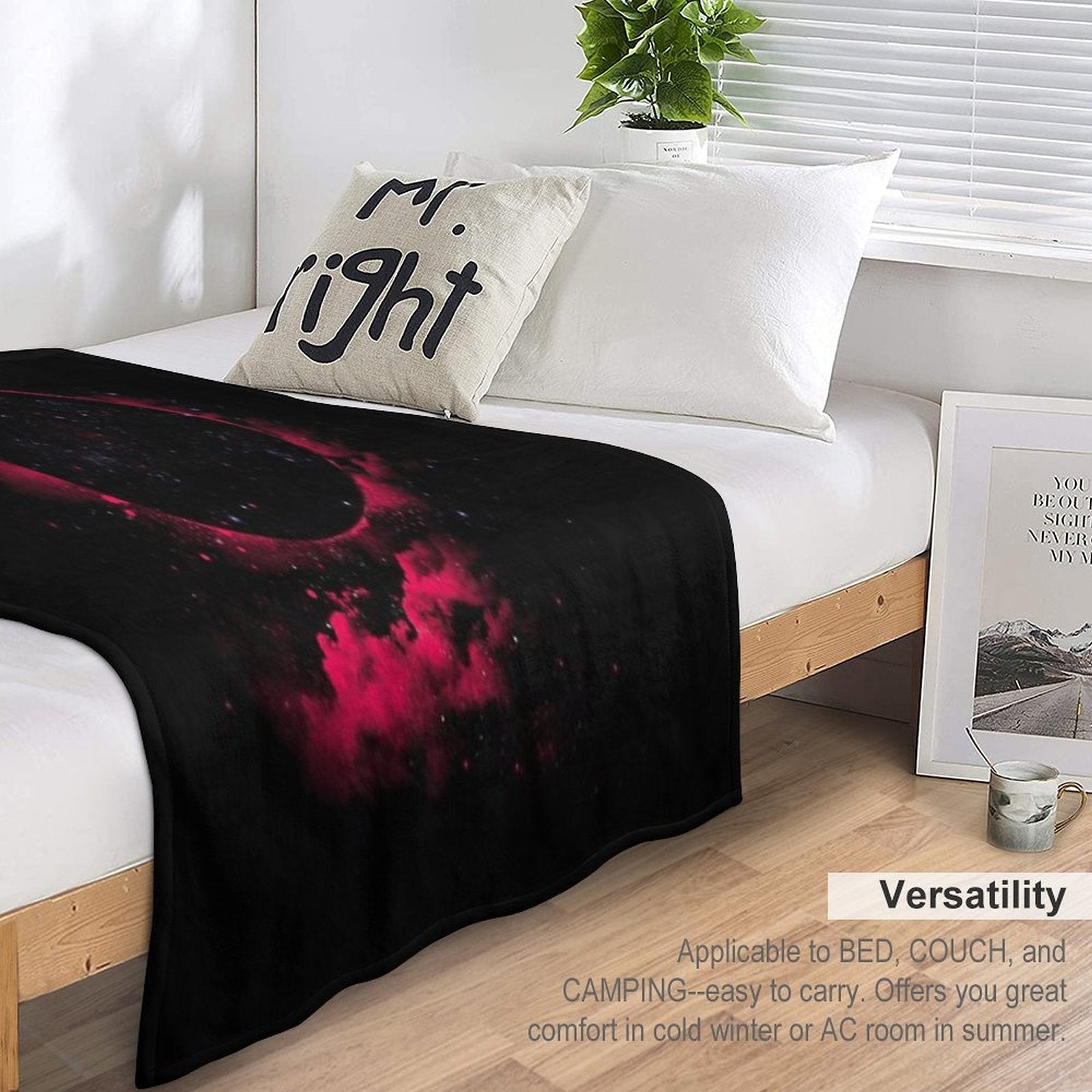 Black Hole Easy Care Throw Blanket