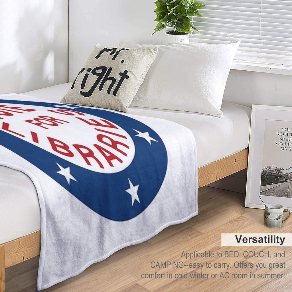 Vote for Libraries Sustainable Throw Blanket
