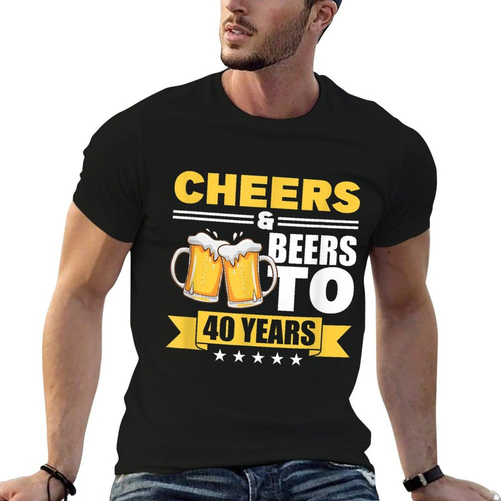 Cheers And Beers To 40 Years - 40th Birthday  Slim-fit Cut T-Shirt