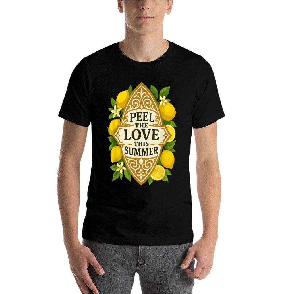 Retro Aesthetic Lemons Citrus Fruit Floral Funny Summer Pun  Oversized Silhouette T-Shirt