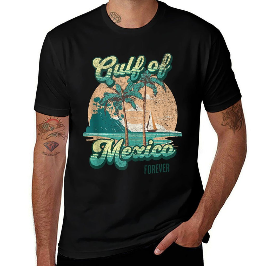 Gulf of Mexico Forever - Sunset Beach Vacation America Humor  Odor-resistant T-Shirt