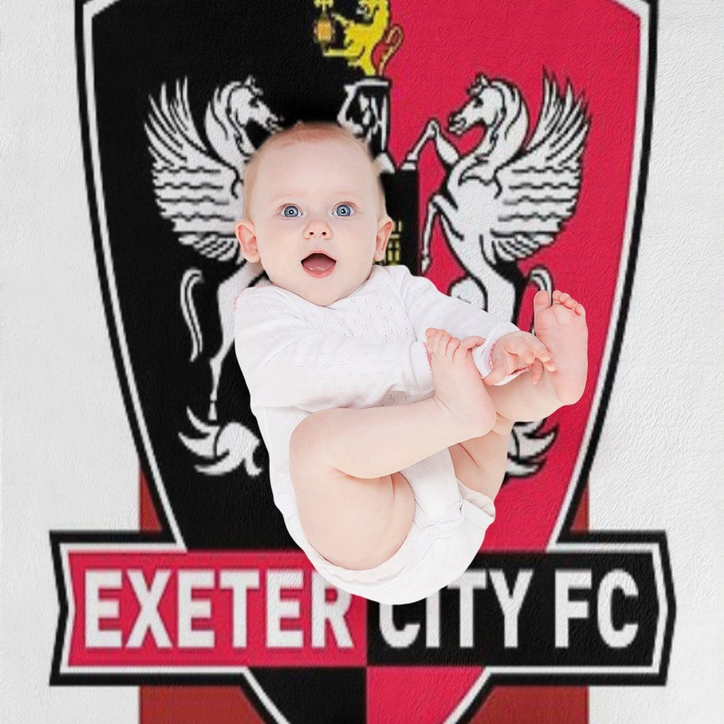 Exeter City FC Machine-washable Throw Blanket