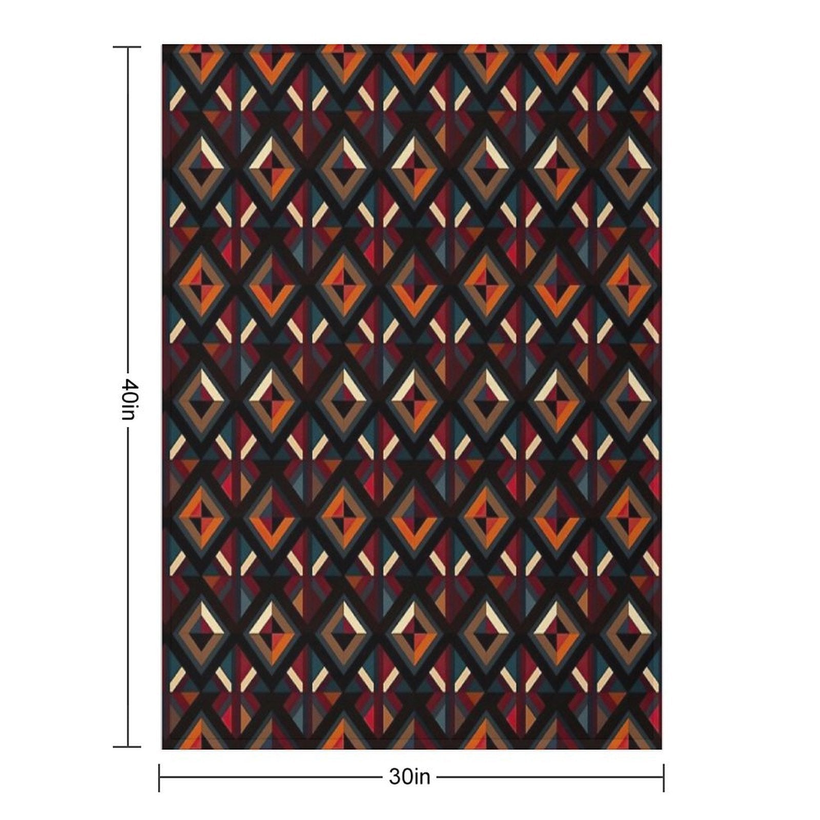 Modern Design Inspired by Polygons And Pentagrams Anti-pilling Throw Blanket