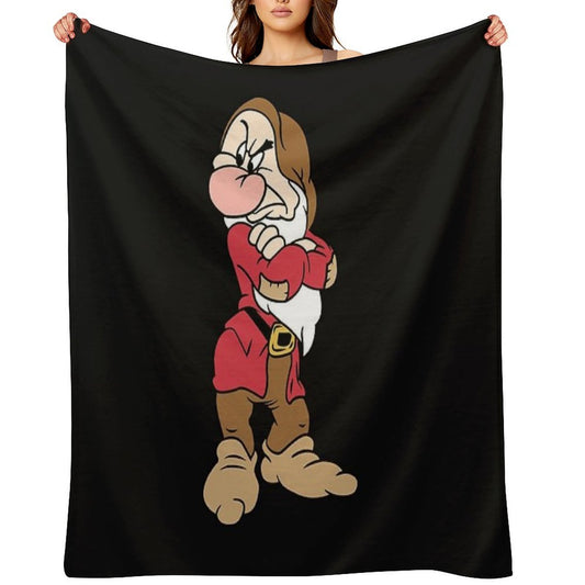 GRUMPY SNOW WHITE AND THE SEVEN DWARFS Premium Throw Blanket