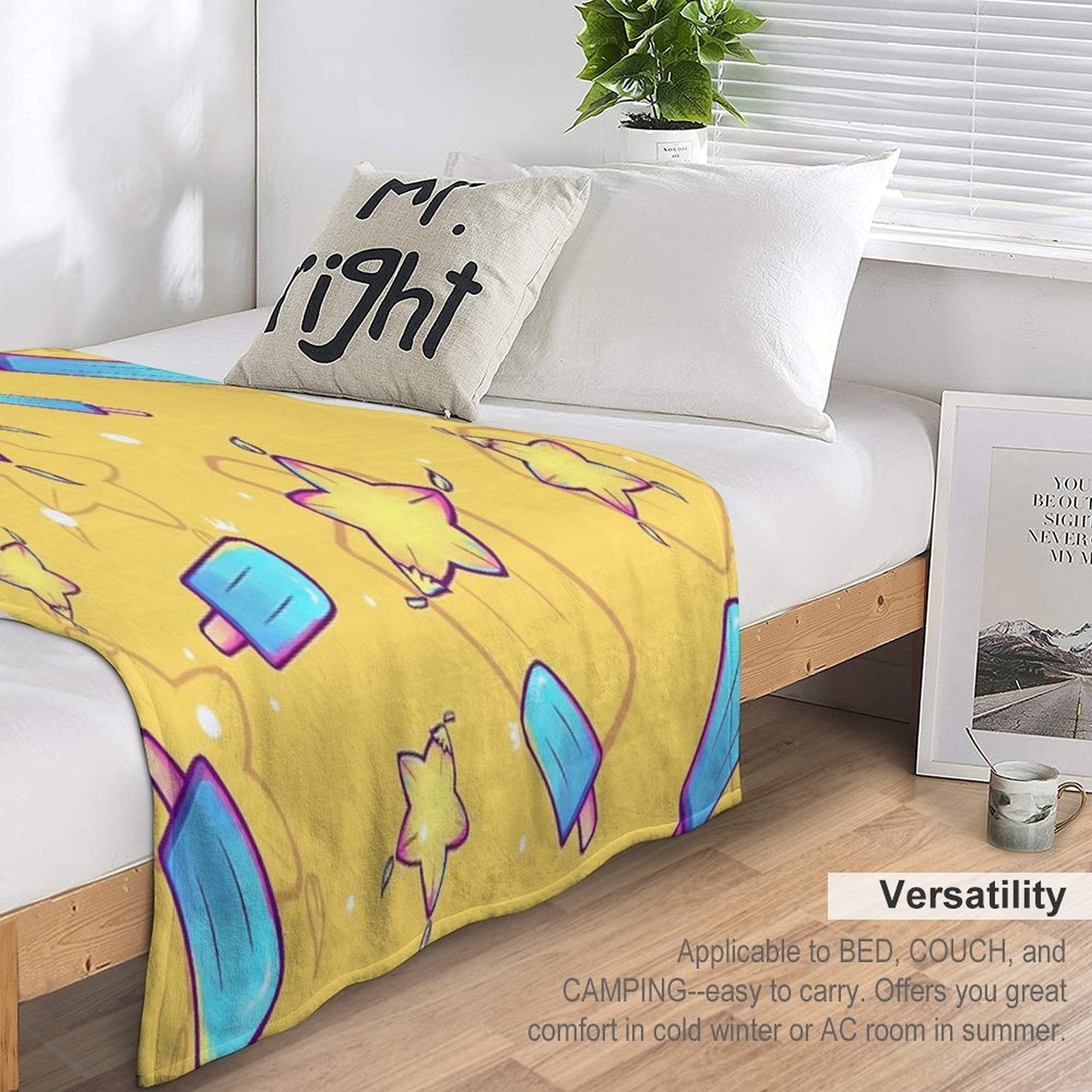 Kingdom Hearts Seasalt And Paopu Pattern Wrinkle-free Throw Blanket