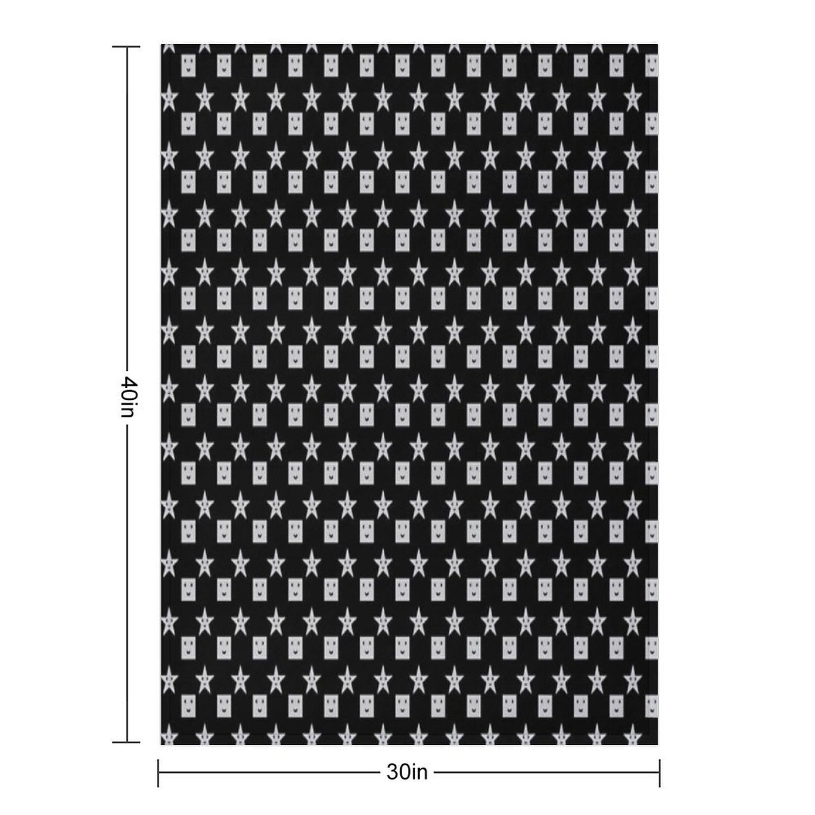 Cute Square And Star Pattern Versatility Throw Blanket