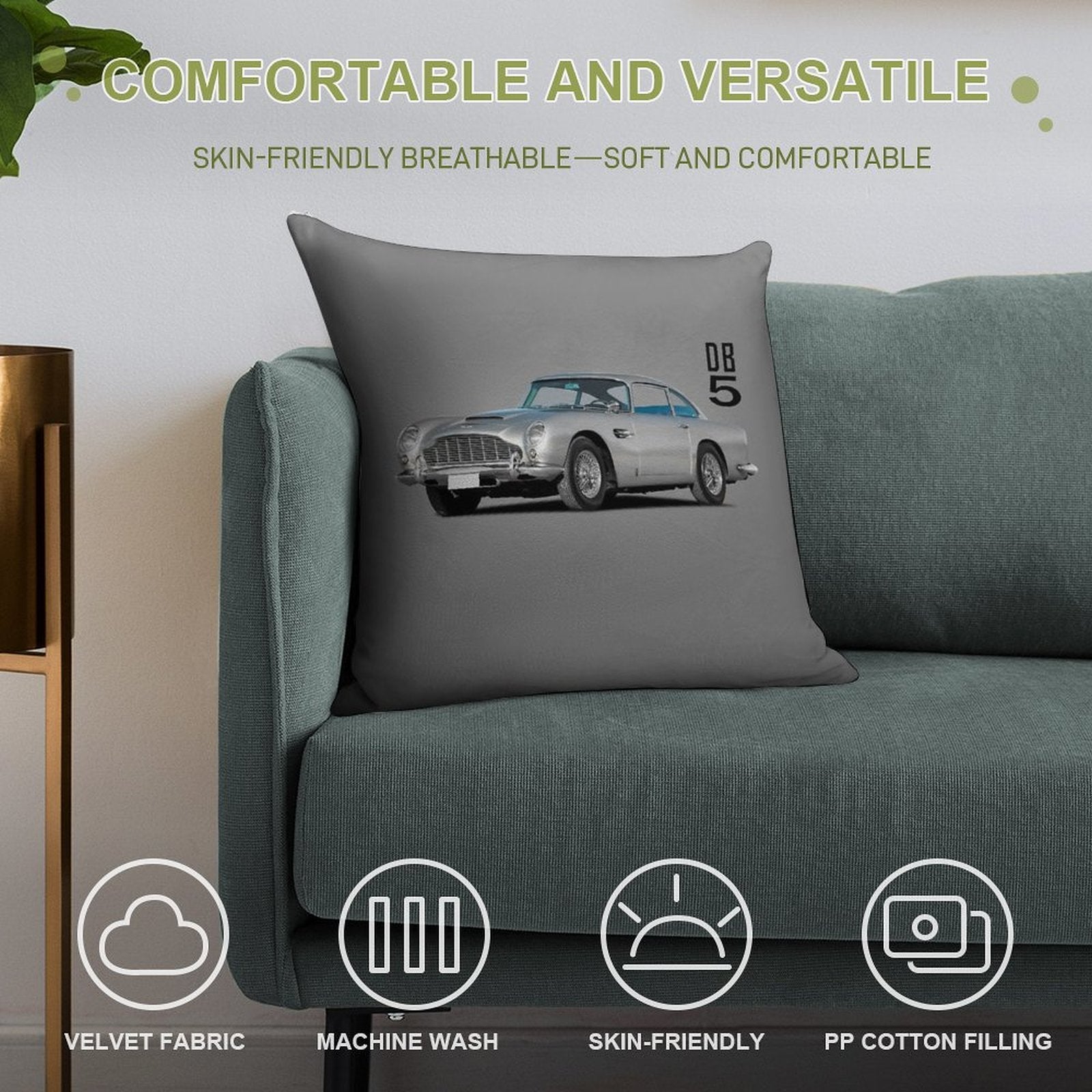 The DB5 Soft Style Accent Throw Pillow