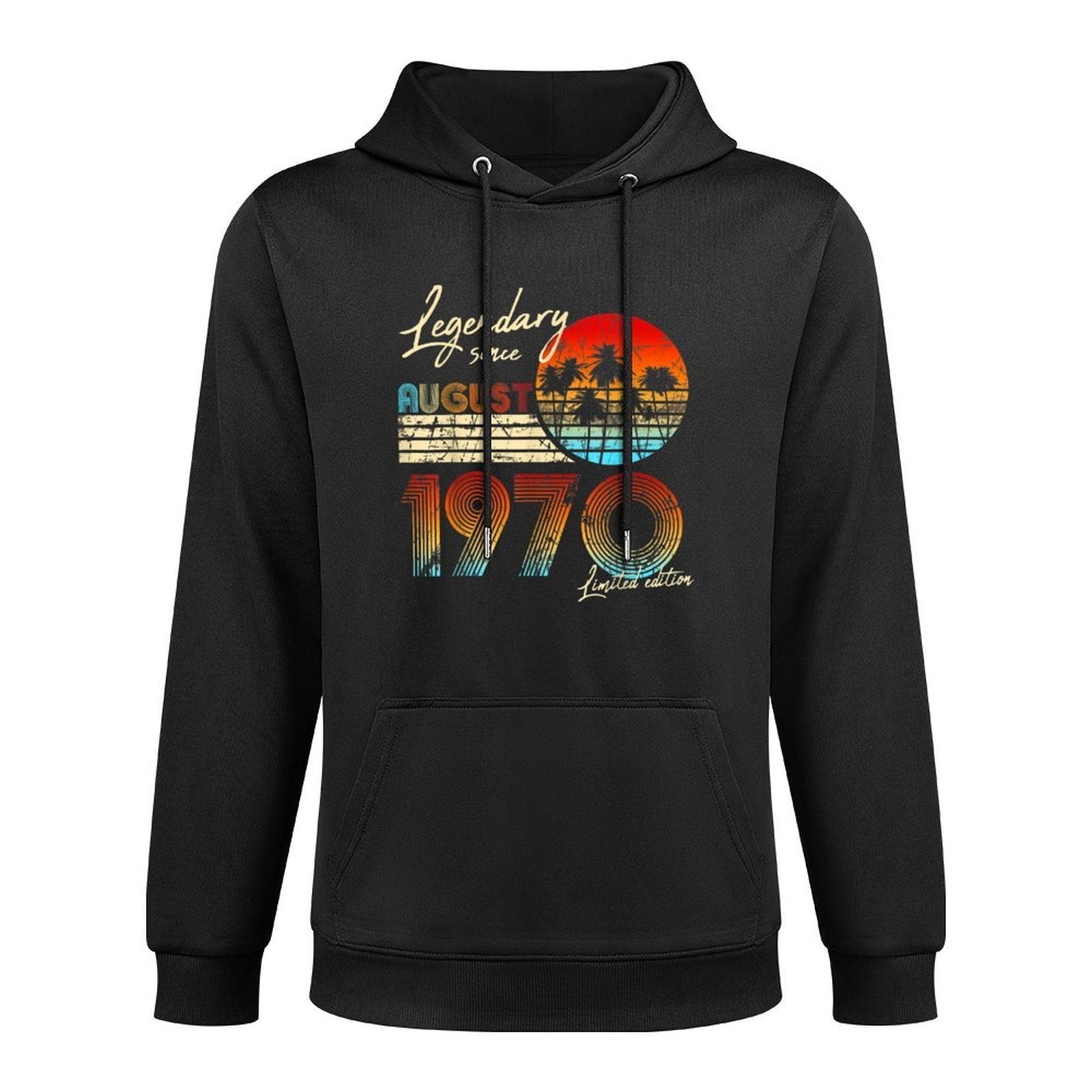 Legendary Since Bday August 1970 Vintage 50Th Birthday Colorfast Hoodie