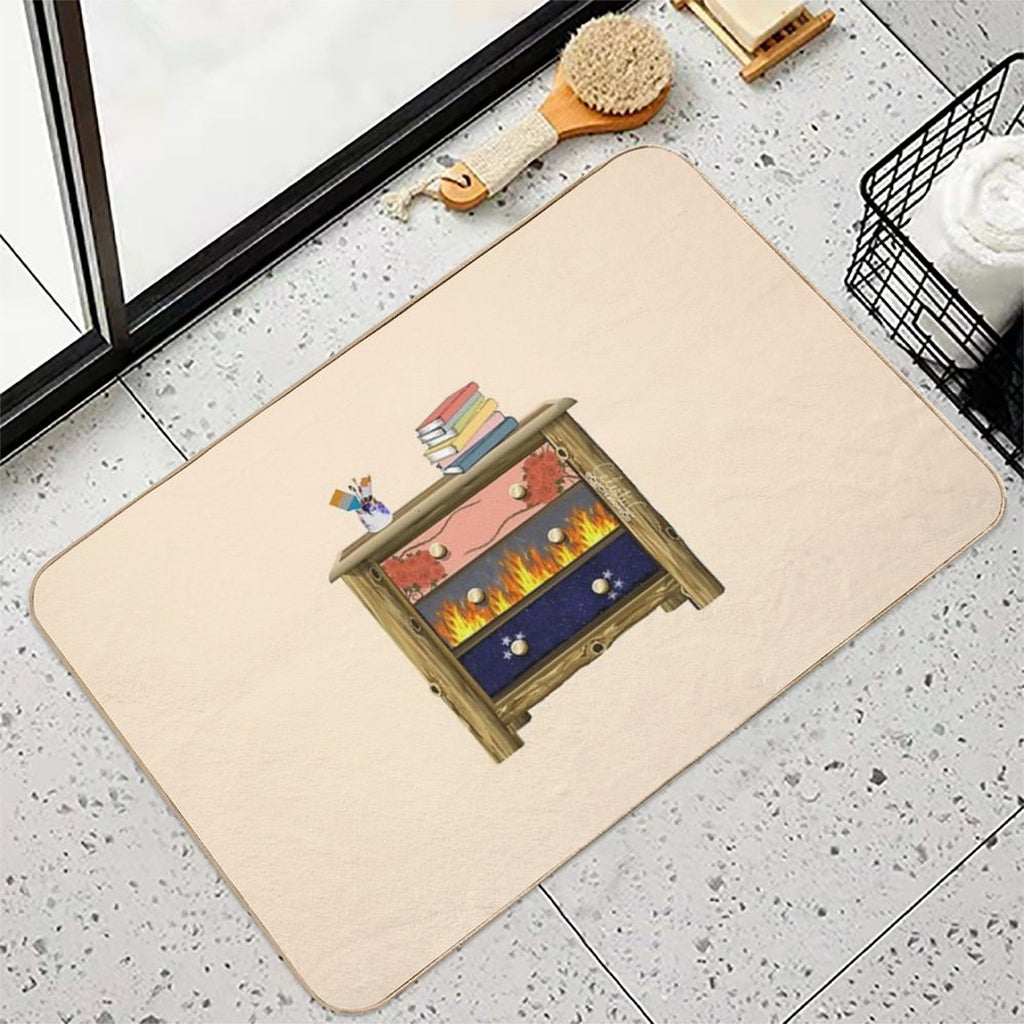Feyre’s Painted Dresser  ACOTAR Dresser  Repositionable Bath Mat