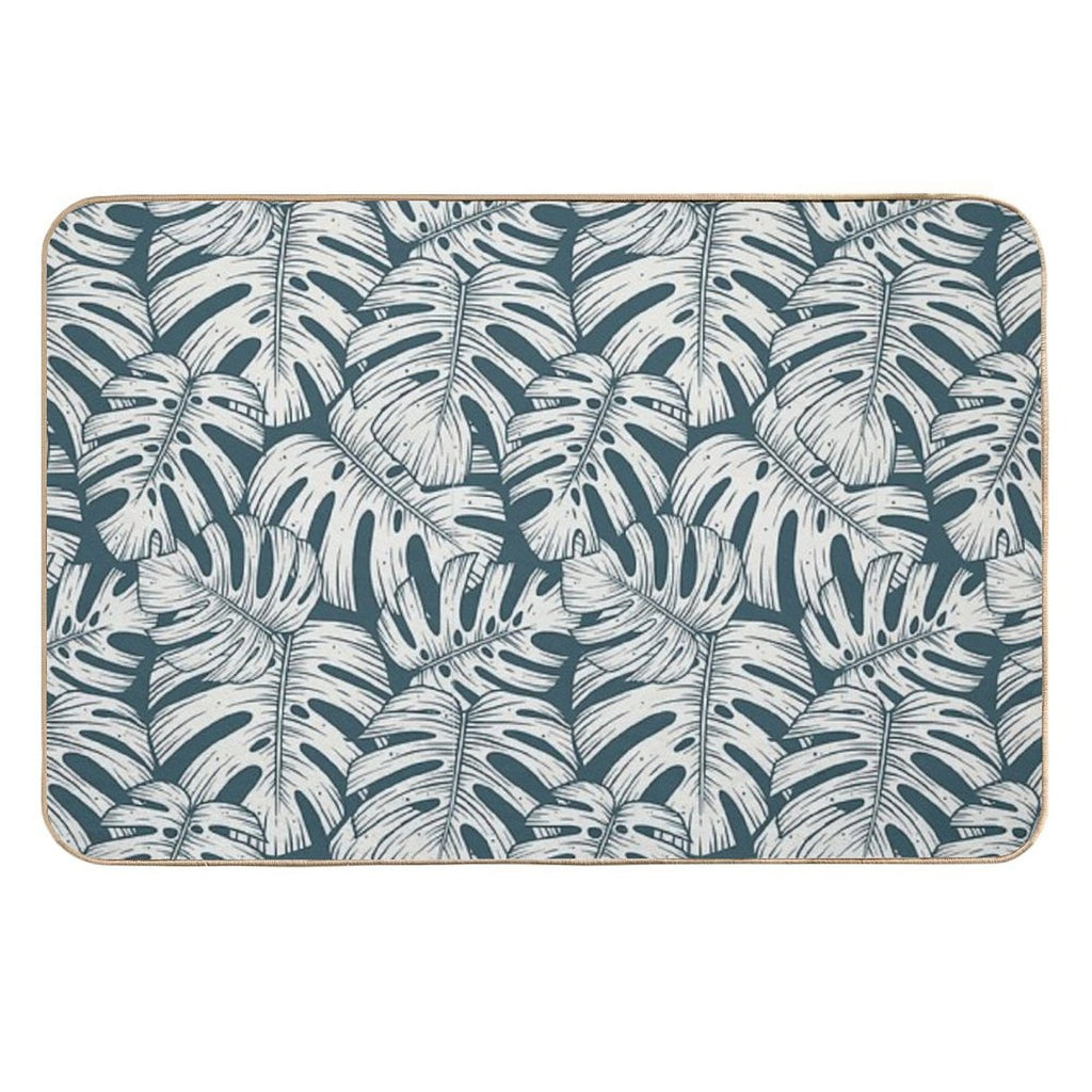 Monstera  Plants Pattern  Paradise Nature  Tropical Vibes  Jungle Pattern  Multi-Purpose Bath Mat