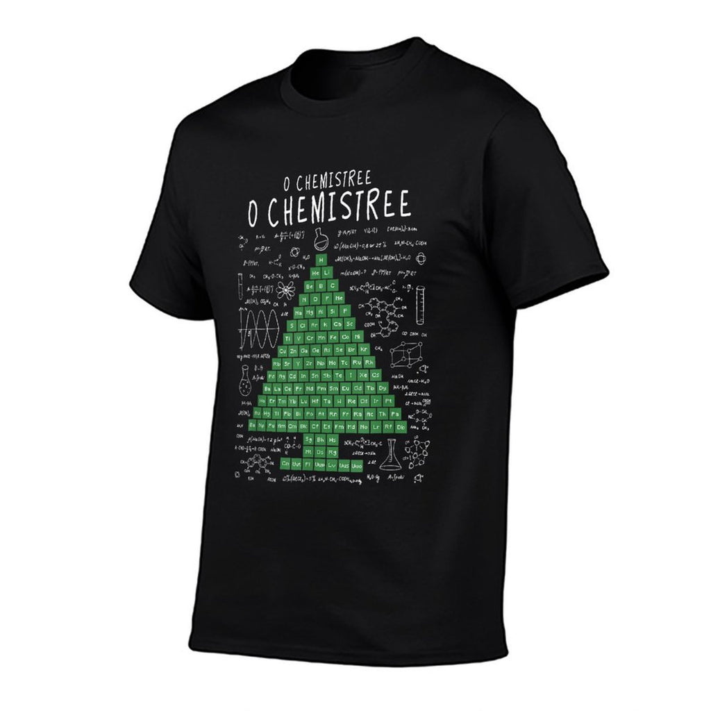 O Chemistree Funny Periodic Table Chemistry Christmas Tree  Heathered Texture T-Shirt