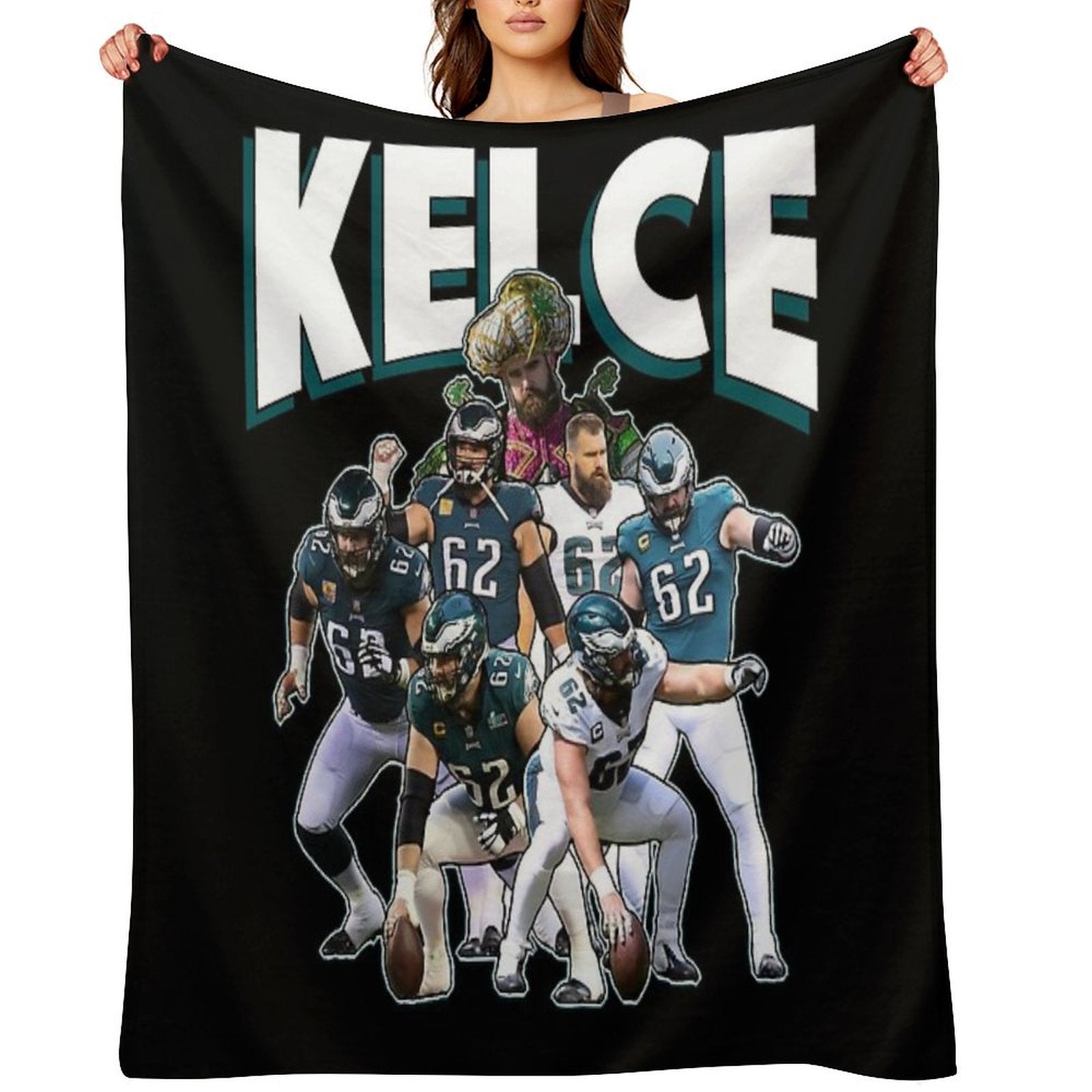 Jason Kelce Eagles All-season Throw Blanket