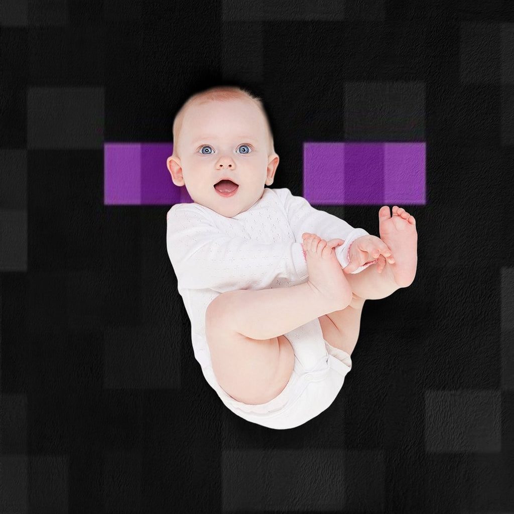 Enderman Pattern Comfort Throw Blanket