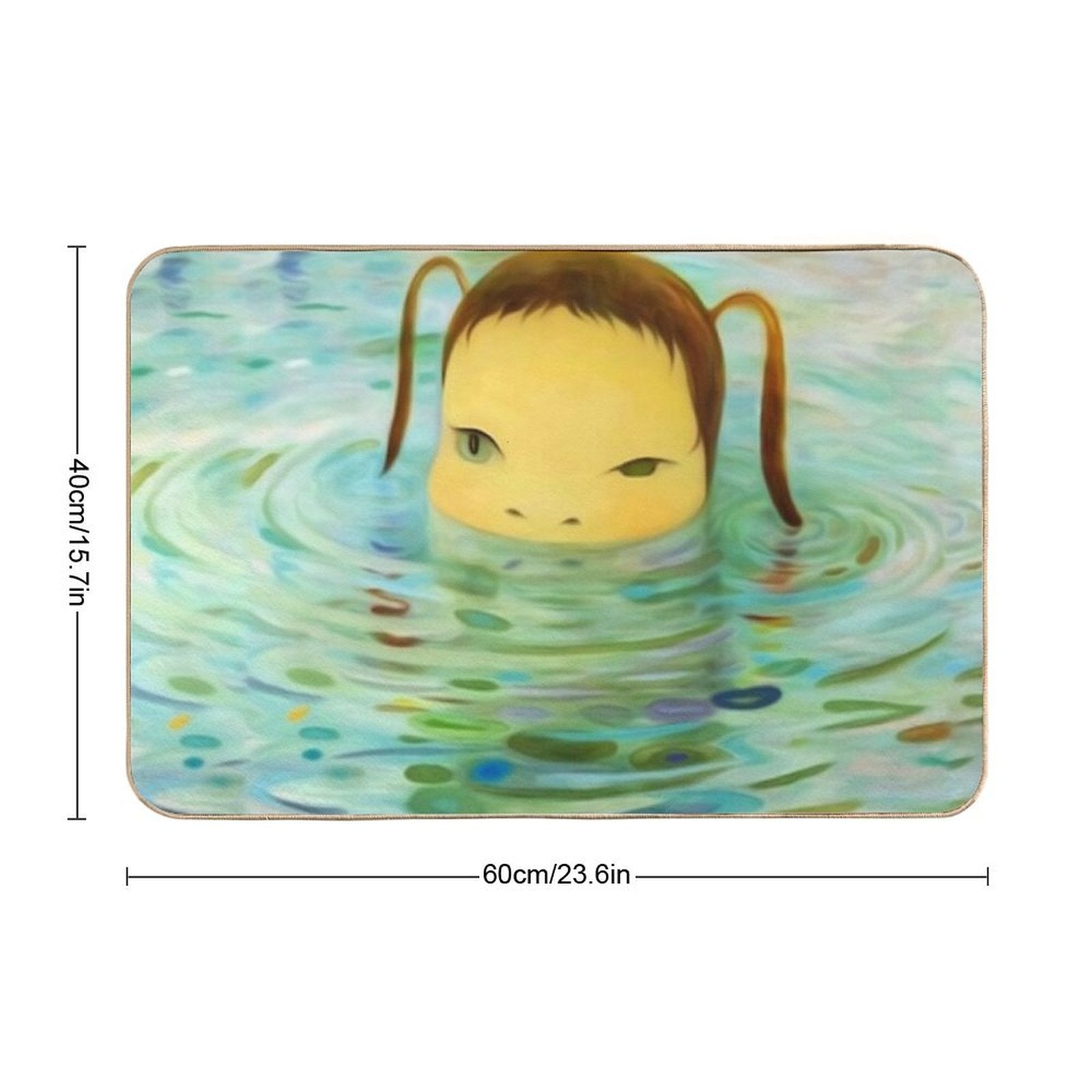 Yoshitomo Nara Pop Art  Absorbent Bath Mat