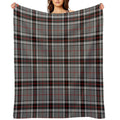 Thompson Grey Tartan  Clan Thomson  Cute Tartan Plush Throw Blanket