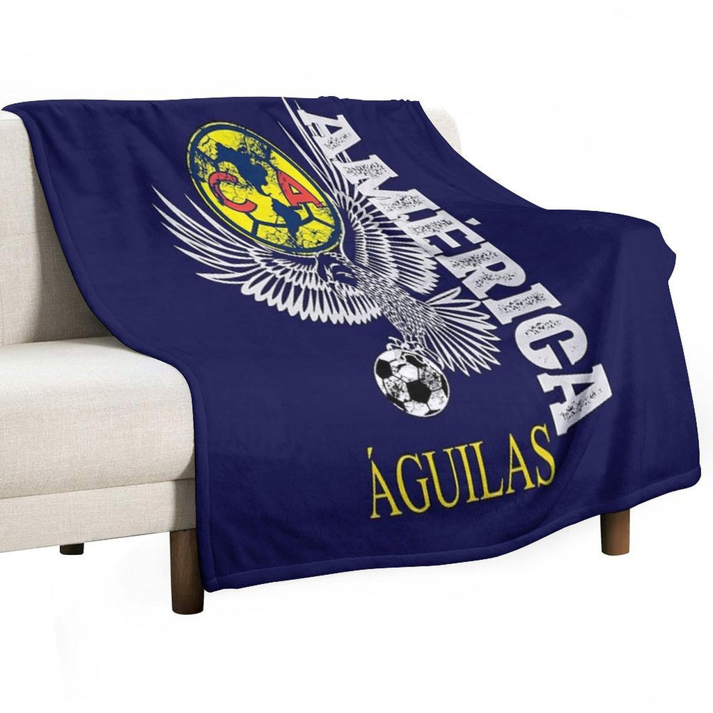 Aguilas Del America Playera Futbol Mexicano Liga Mx Multi-functional Throw Blanket