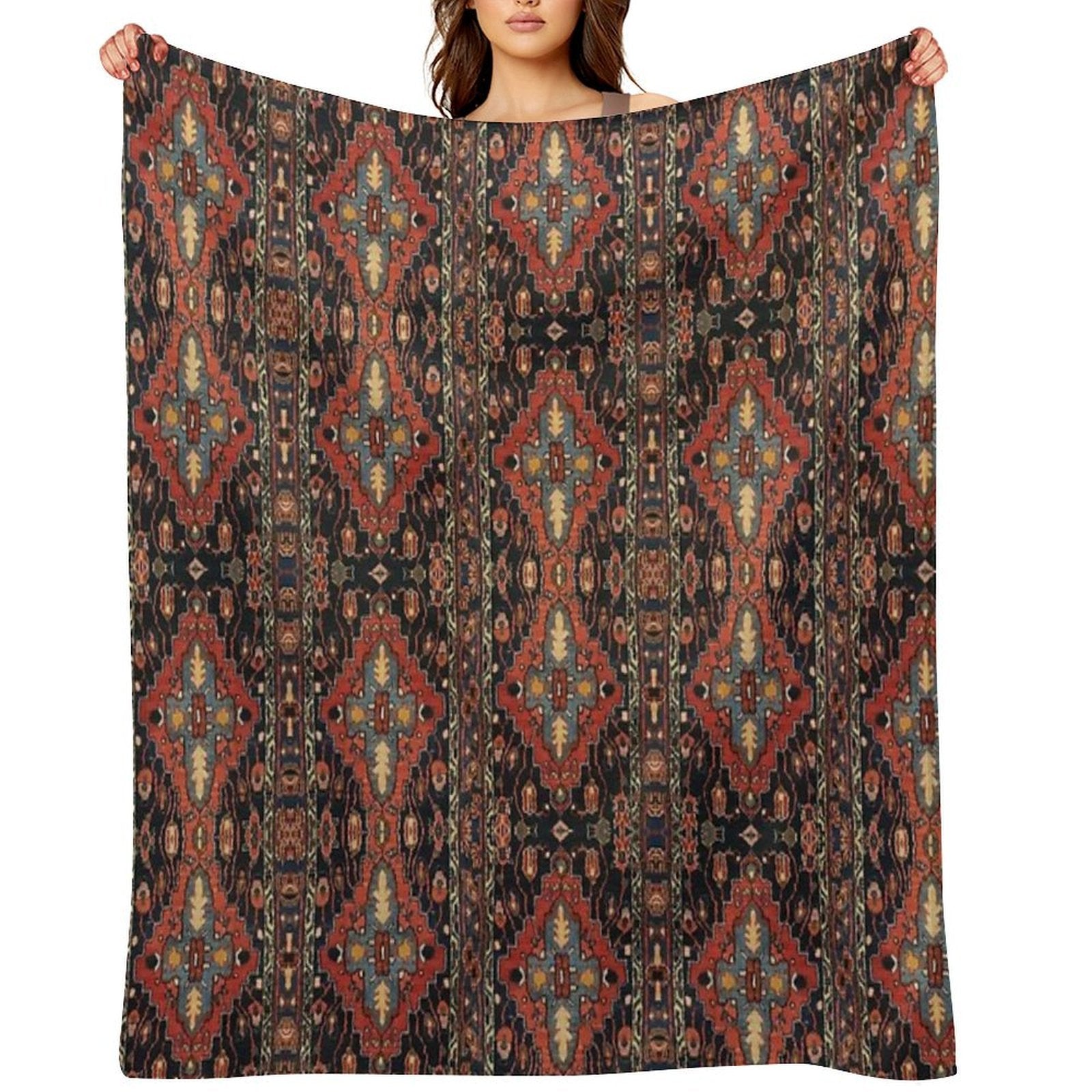 Twin Diamonds Machine-washable Throw Blanket