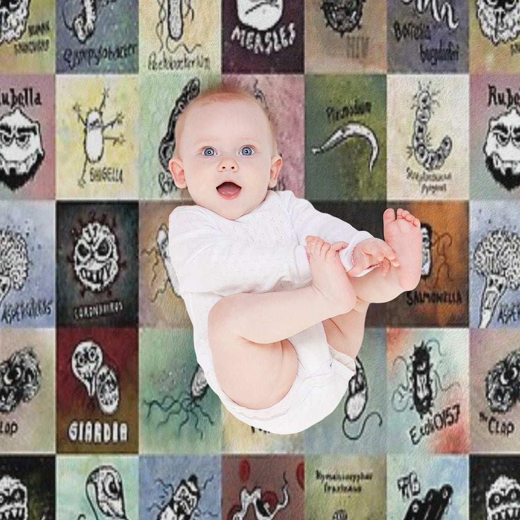 Pathogens - Gotta Catch Them All Versatility Throw Blanket
