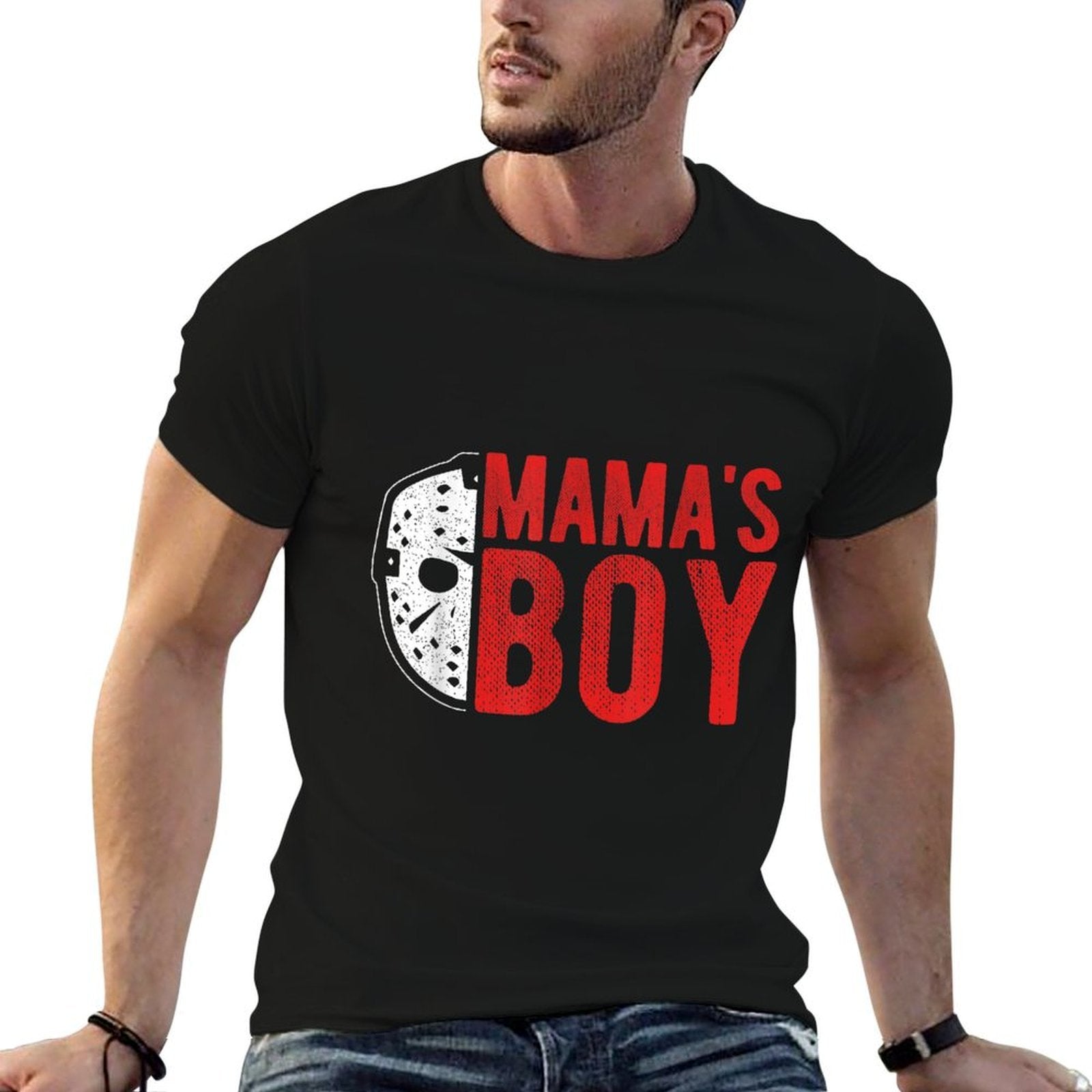MAMAS BOY Horror Movie Fan  Relaxed-fit T-Shirt