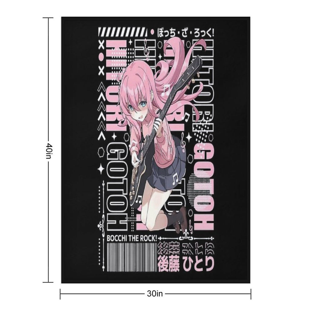 Bocchi The Rock Durable Throw Blanket