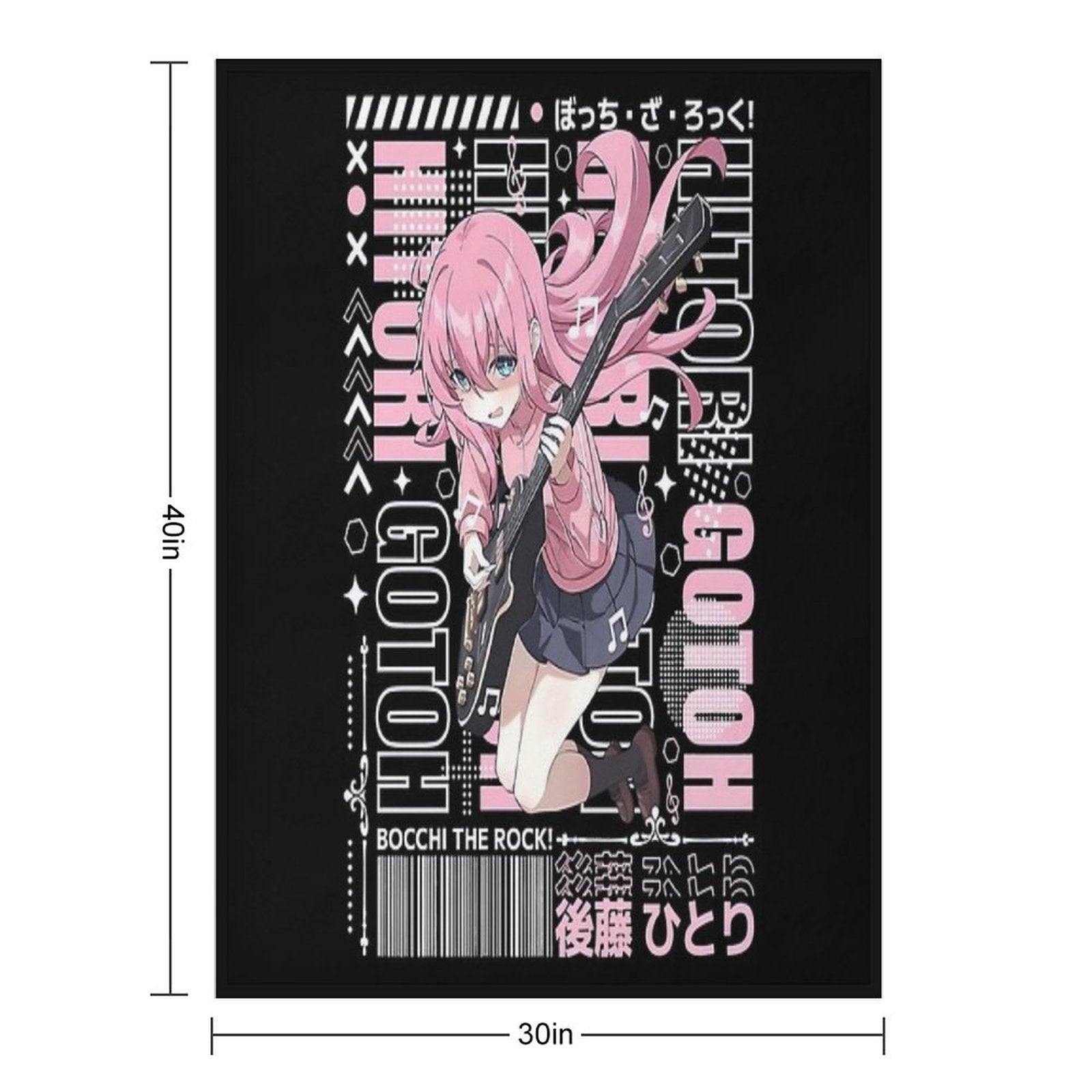 Bocchi The Rock Durable Throw Blanket