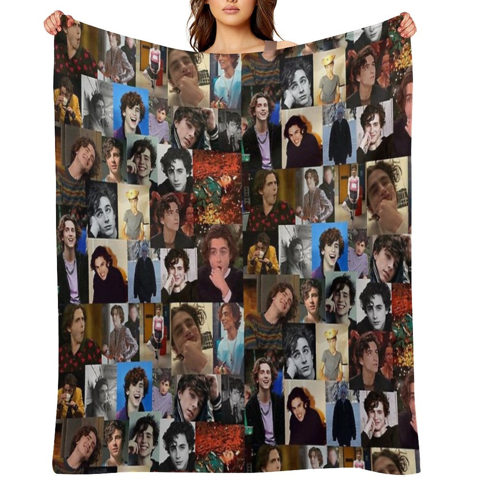 Another Timmy Collage Travel-friendly Throw Blanket