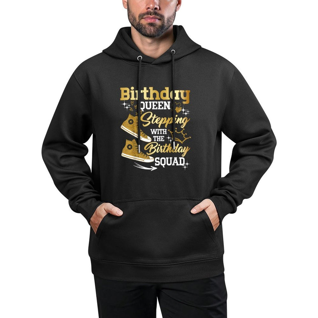 Birthday Queen Shoes Stepping With The Birthday Squad Party Casual Wear Hoodie
