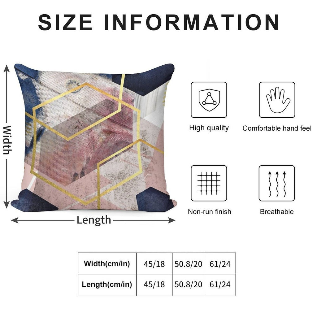 Abstract Geo Soft Warmth Comfort Throw Pillow
