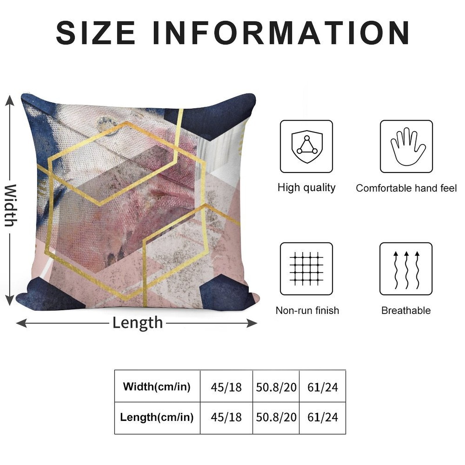 Abstract Geo Soft Warmth Comfort Throw Pillow