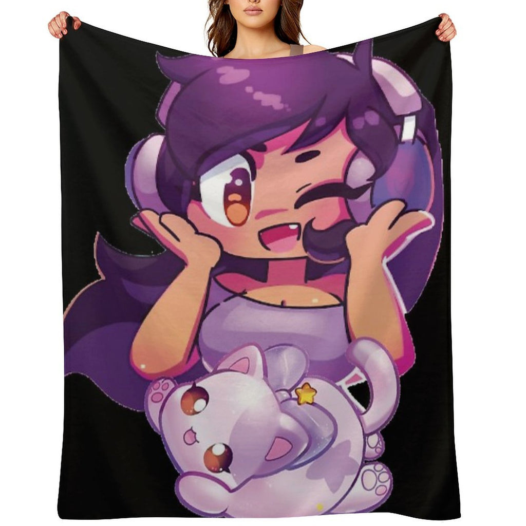 Aphmau with Cat Gift-ready Throw Blanket