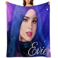 Evie Blue Princess - Descendants 3 Travel-friendly Throw Blanket