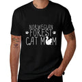 Norwegian Forest Cat Mom, Mam - Funny Cat Cute  Odor-resistant T-Shirt
