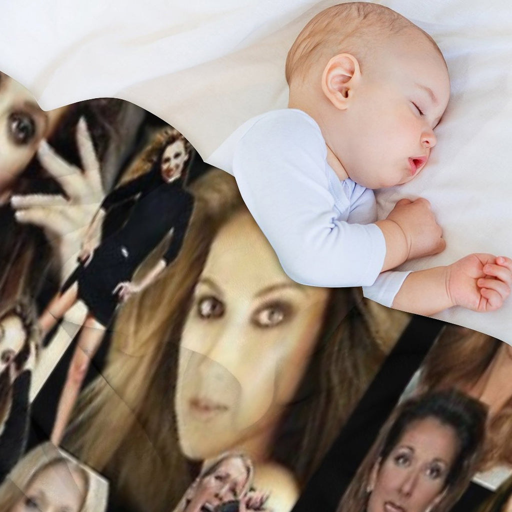 Celine Dion Collage Lightweight Throw Blanket